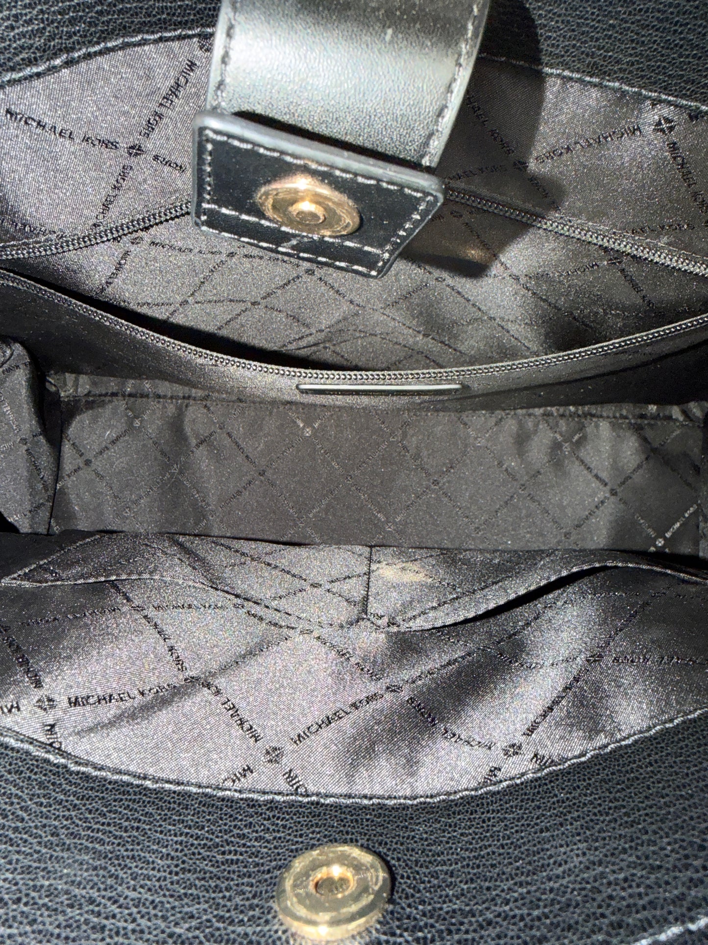 Tote Designer By Michael Kors In Black, Size:Large