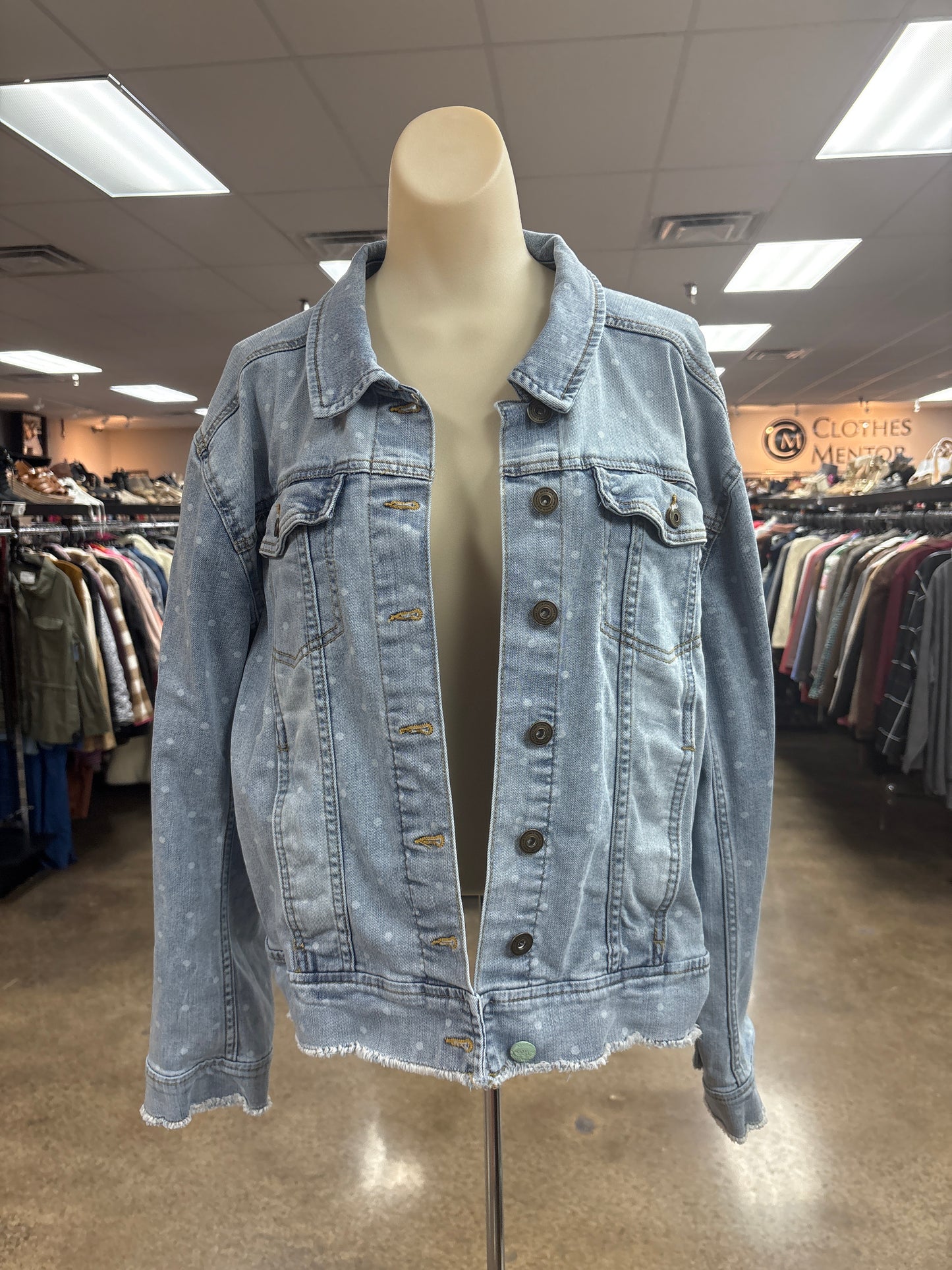 Jacket Denim By Matilda Jane In Blue Denim, Size:Xl