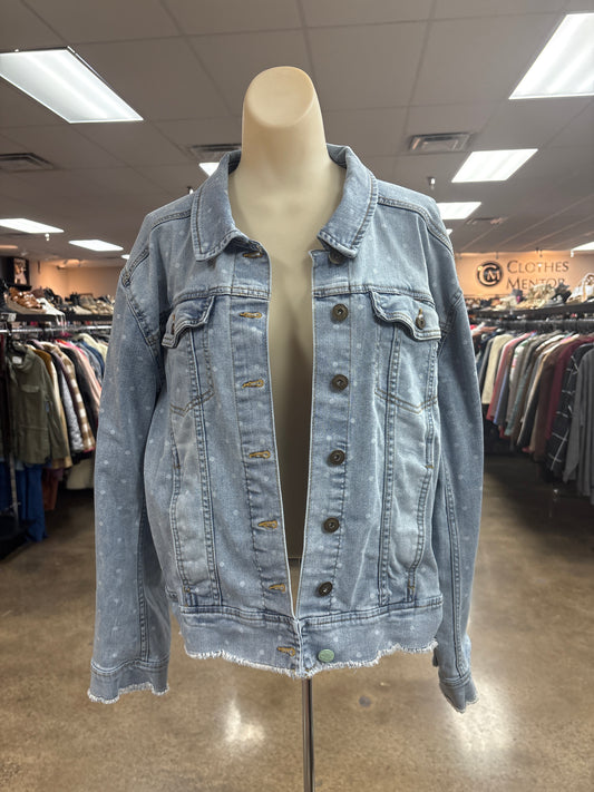 Jacket Denim By Matilda Jane In Blue Denim, Size:Xl