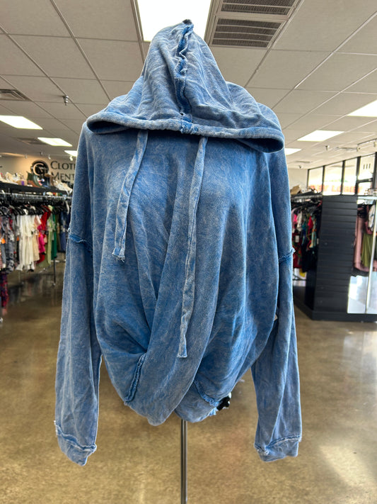 Sweatshirt Hoodie By Clothes Mentor In Blue, Size:S