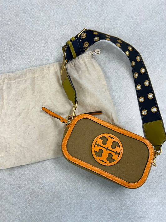 Crossbody Designer By Tory Burch In Green & Orange, Size:Small