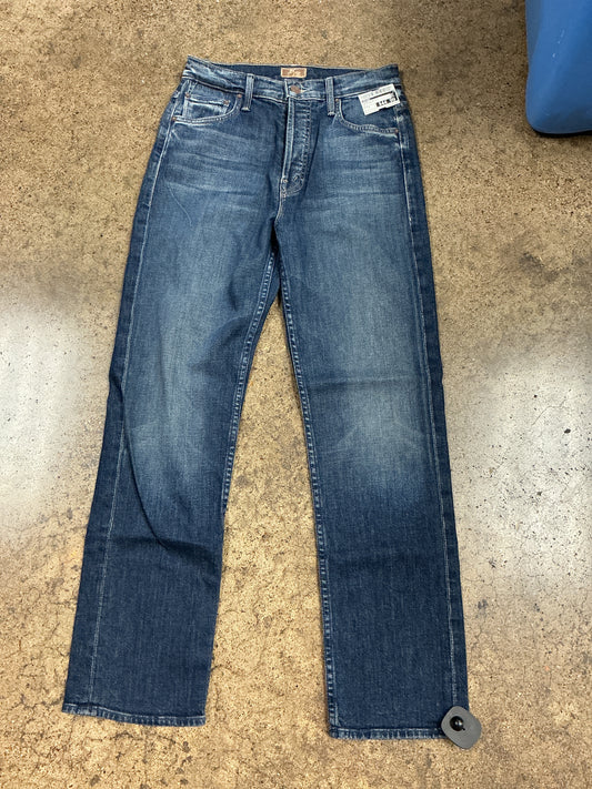 Jeans Straight By Mother In Blue Denim, Size:2/25