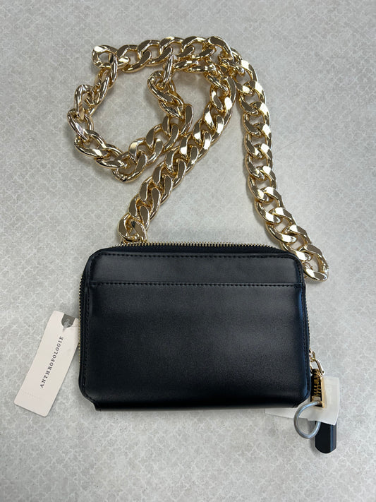 Crossbody By Anthropologie In Black & Gold, Size:Small