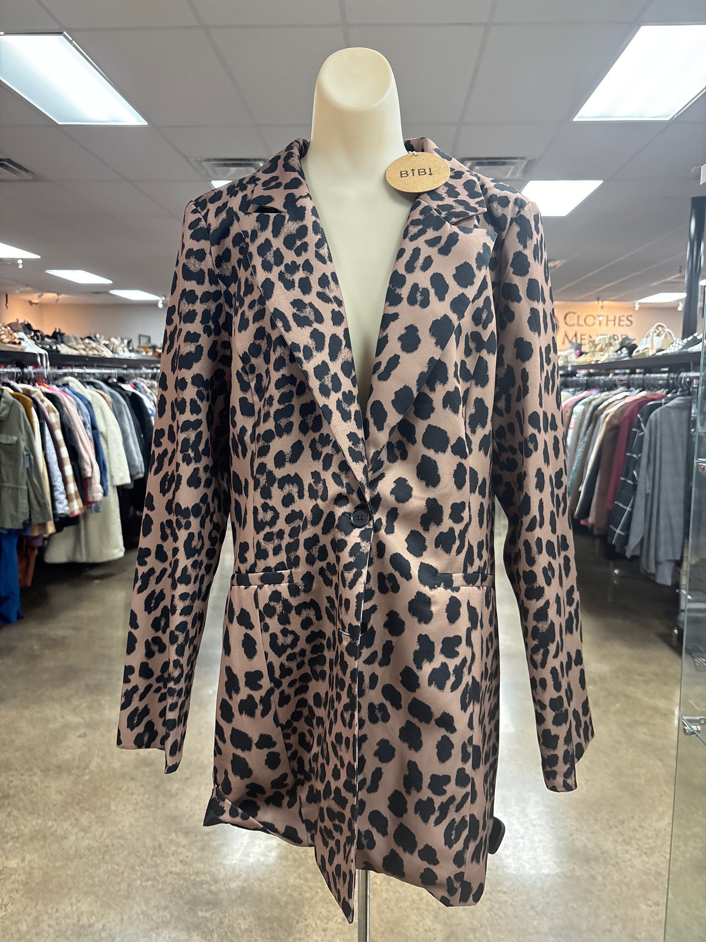 Blazer By Bibi In Animal Print, Size:Xl