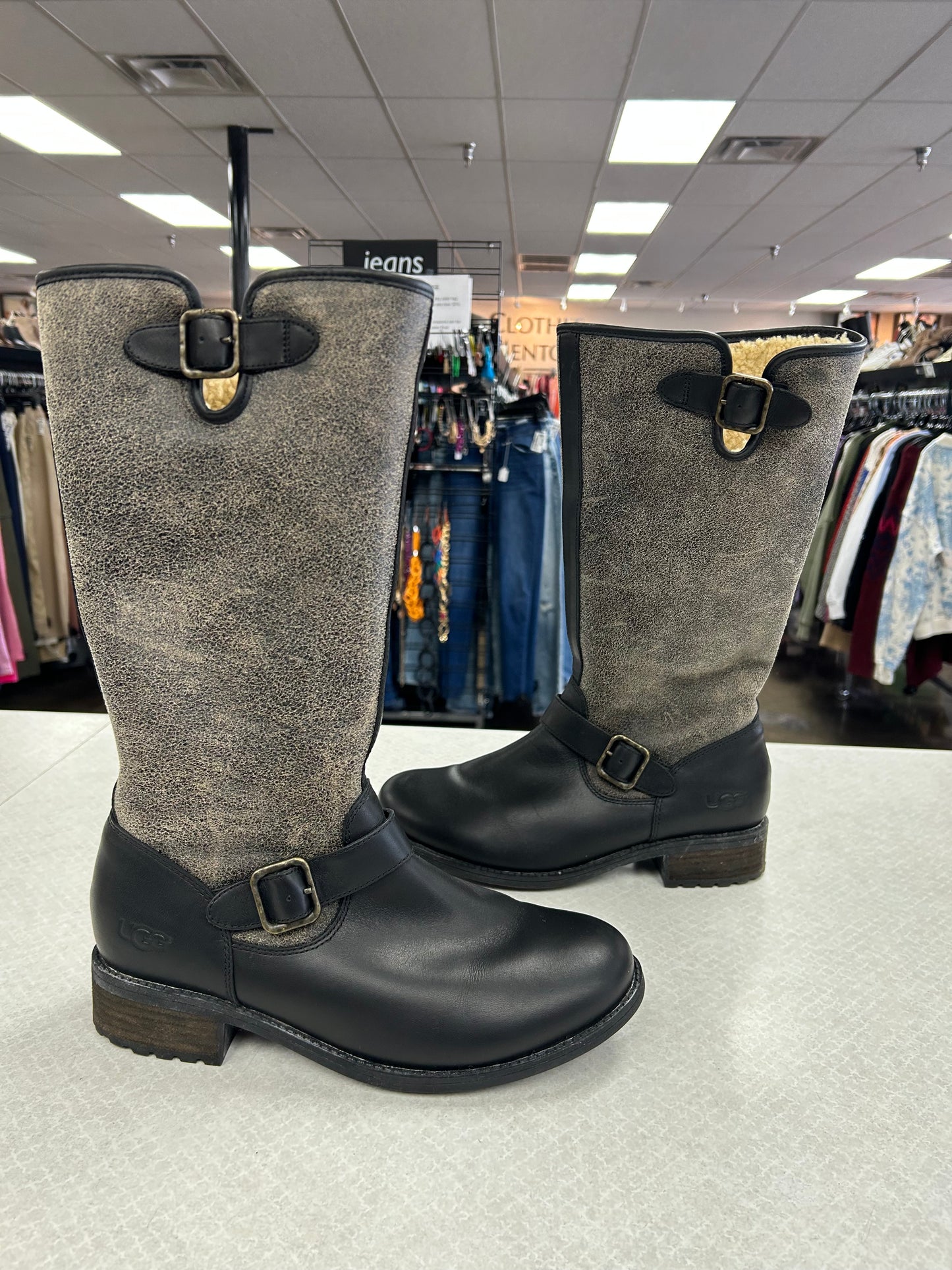 Boots Designer By Ugg In Black, Size:10