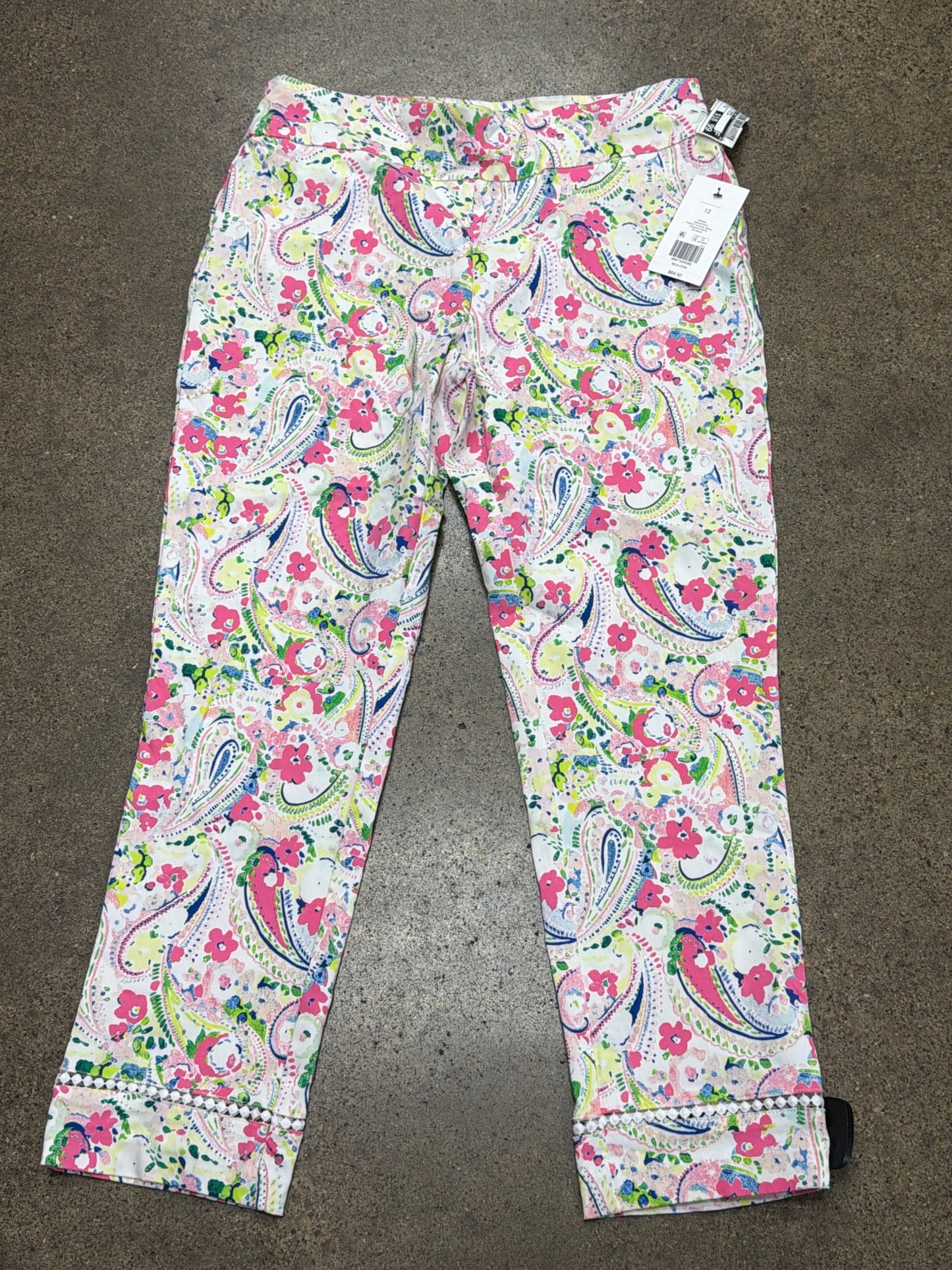 Pants Other By Crown And Ivy In Pink & Yellow, Size:12