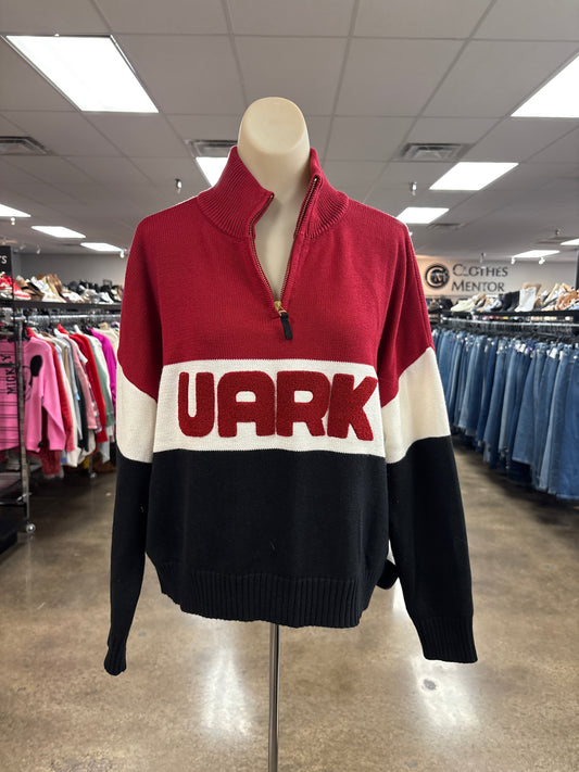 Sweater By   Clothes Mentor In Black & Red, Size:S