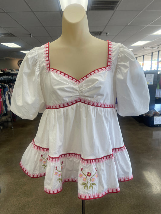 Top Ss By English Factory In White, Size:S