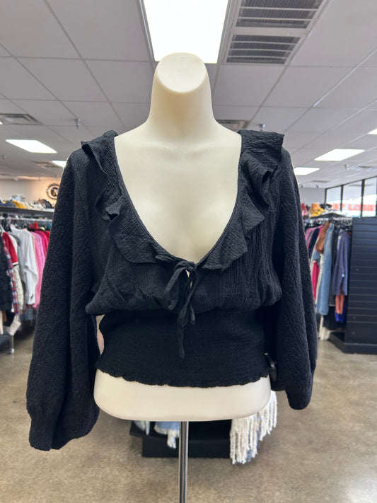 Top Ls By Free People In Black, Size:M