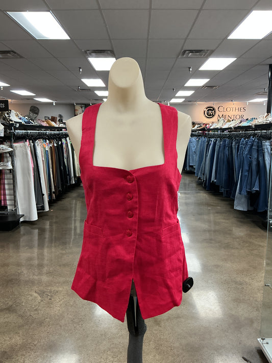 Top Sleeveless By Olivaceous In Red, Size:M