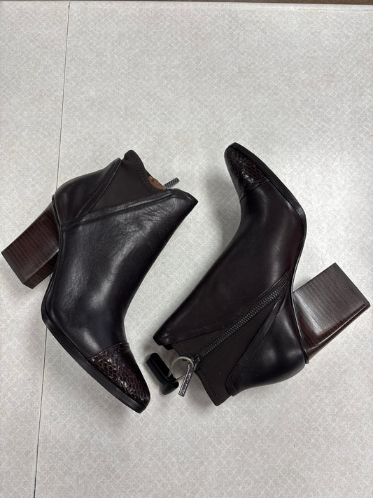 Boots Ankle Heels By Donald Pliner In Brown, Size:7.5