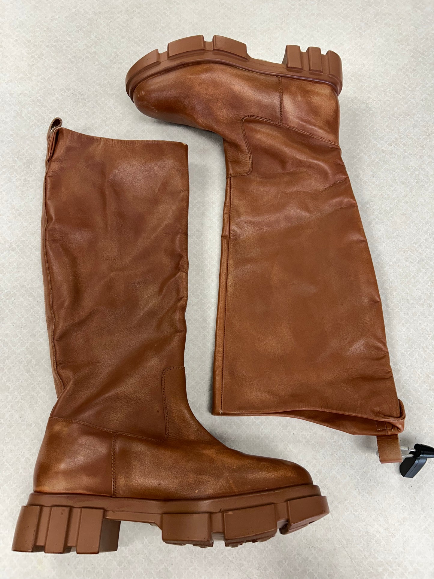 BOOTS KNEE FLATS by FREE PEOPLE In TAN, Size: 8.5