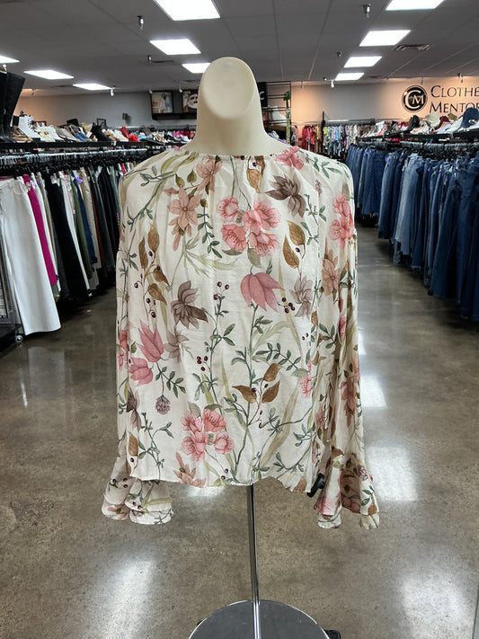 Top Ls By H&M In Floral Print, Size:S