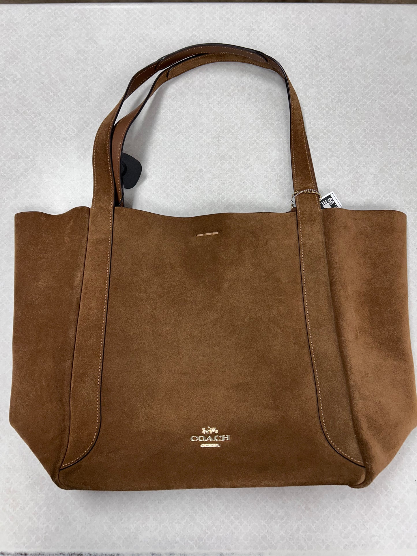 Tote Designer By Coach In Tan, Size:Large