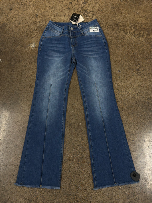 Jeans Straight By Clothes Mentor In Blue Denim, Size:S