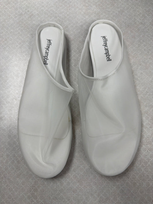 Shoes Flats By Jeffrey Campbell In White, Size:8