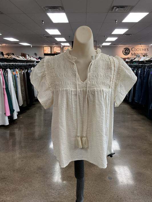 Top Ss By Thml In Cream, Size:S