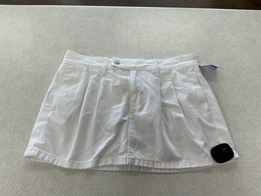 Skort By American Eagle In White Denim, Size:4