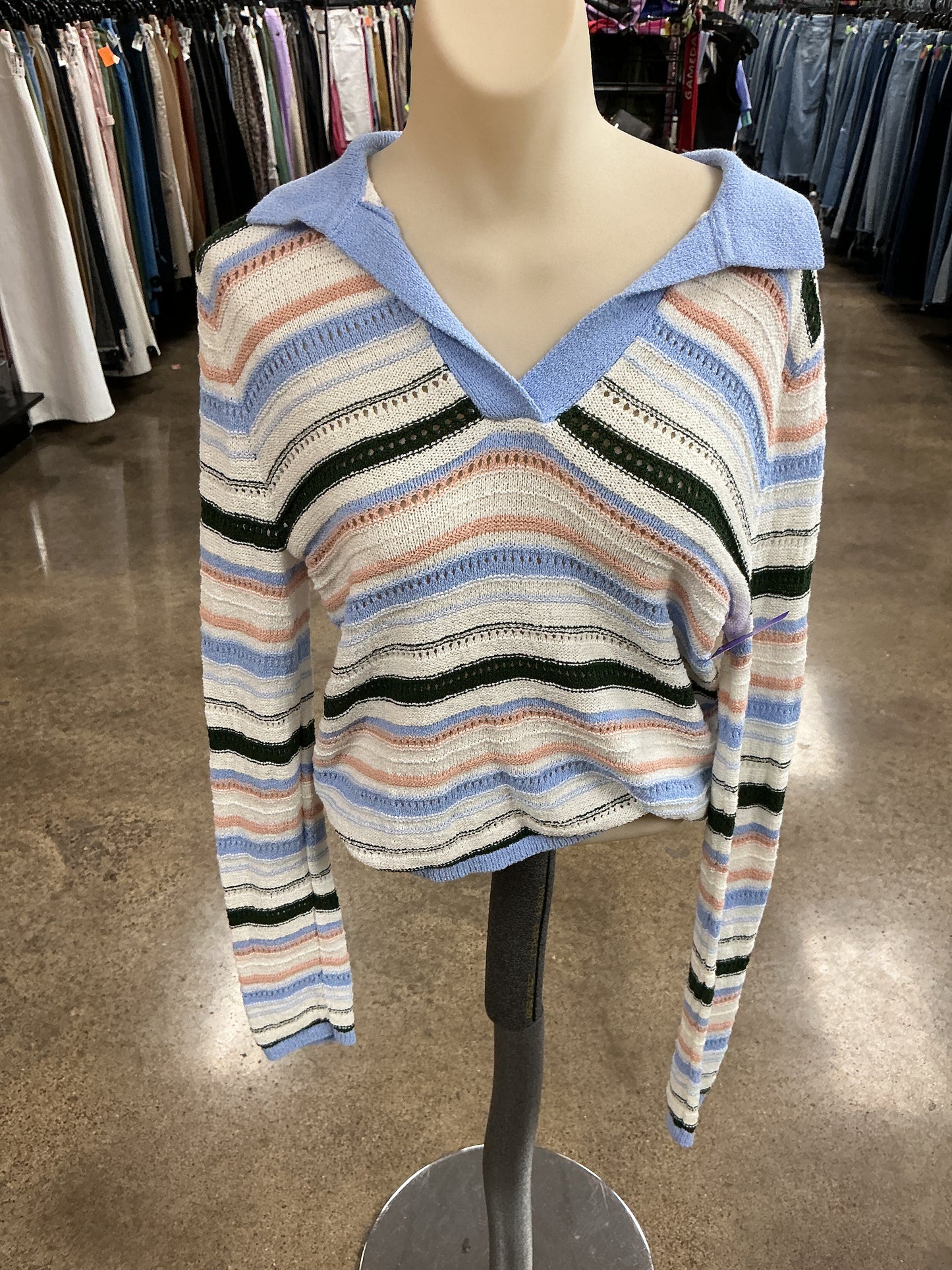 Sweater By Madewell In Striped Pattern, Size:M