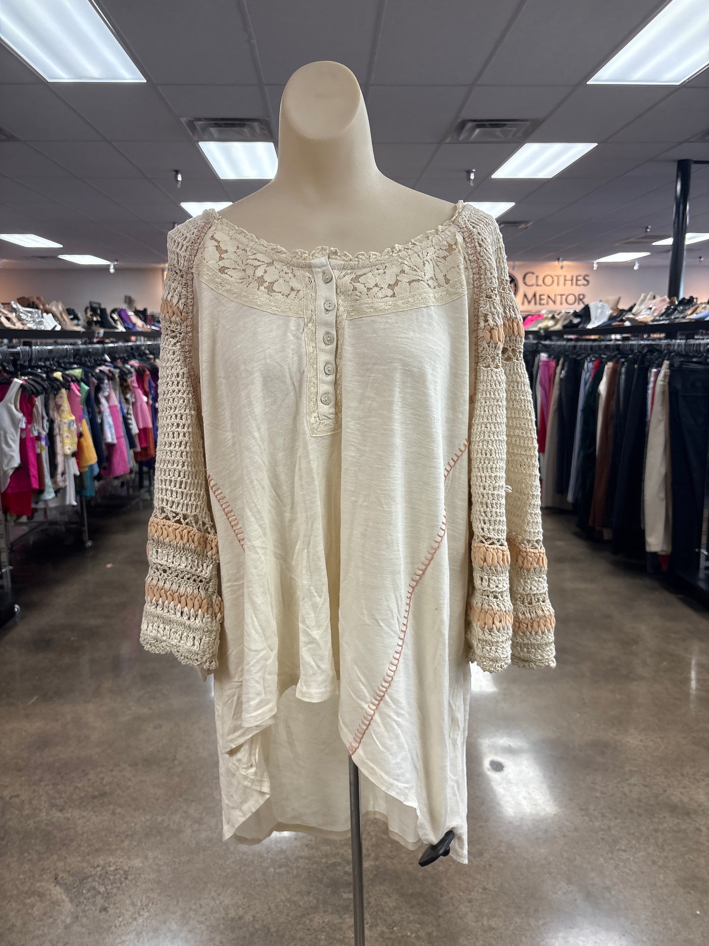 Top Ss By Free People In Cream, Size:L