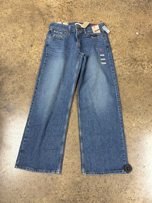 Jeans Wide Leg By Levis In Blue Denim, Size:10