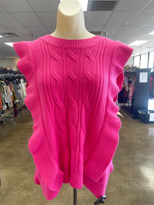 VEST SWEATER by ANNA & AVA In PINK, Size: L