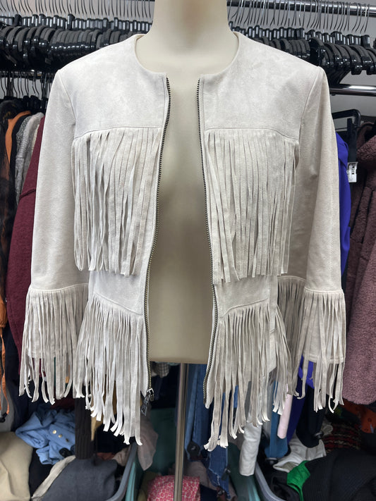 Jacket Other By Bcbgmaxazria In Taupe, Size:Xs