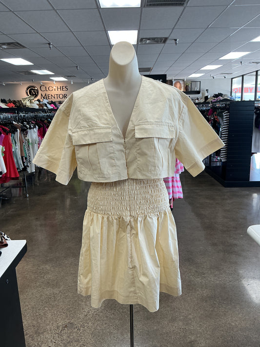 Dress Casual Short By Mare Mare In Cream, Size:M