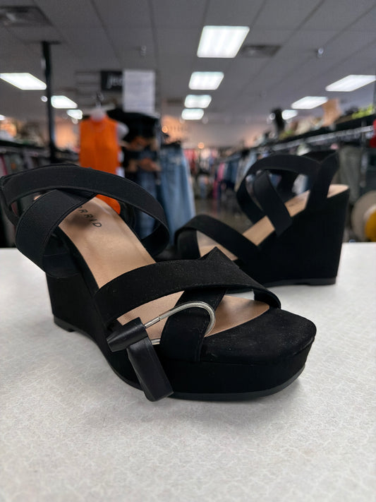 Sandals Heels Wedge By Torrid In Black, Size:7