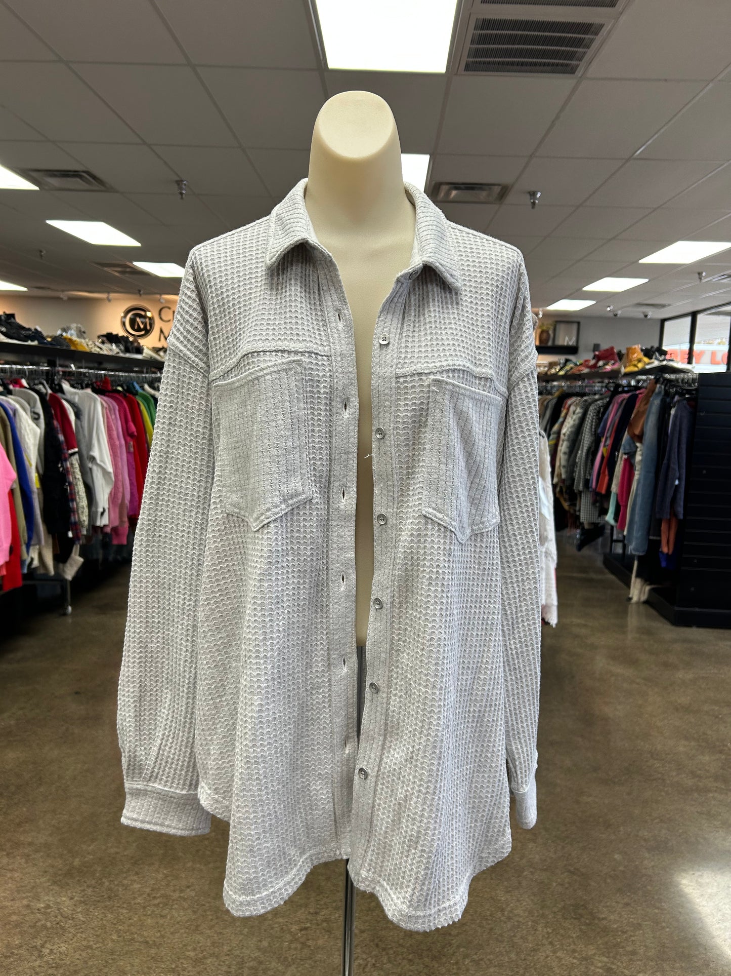 Top Ls By Aerie In Grey, Size:M