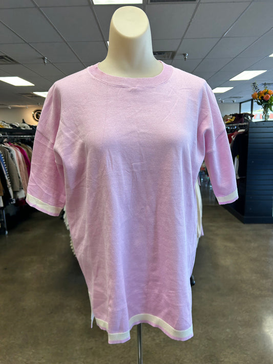 Top Ss By Ekouaer In Pink, Size:S