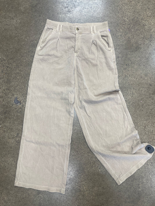 Pants Wide Leg By American Eagle In Tan, Size:8