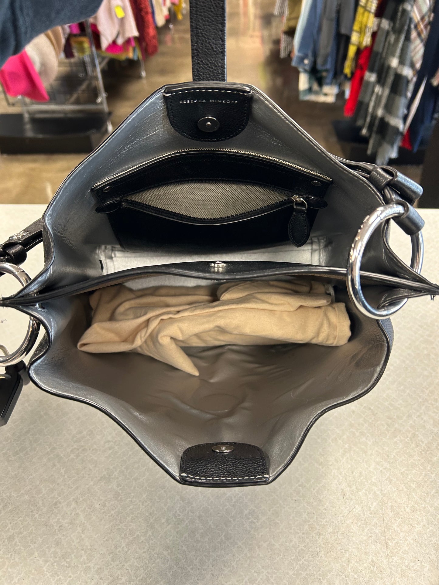 Handbag Designer By Rebecca Minkoff In Black, Size:Medium