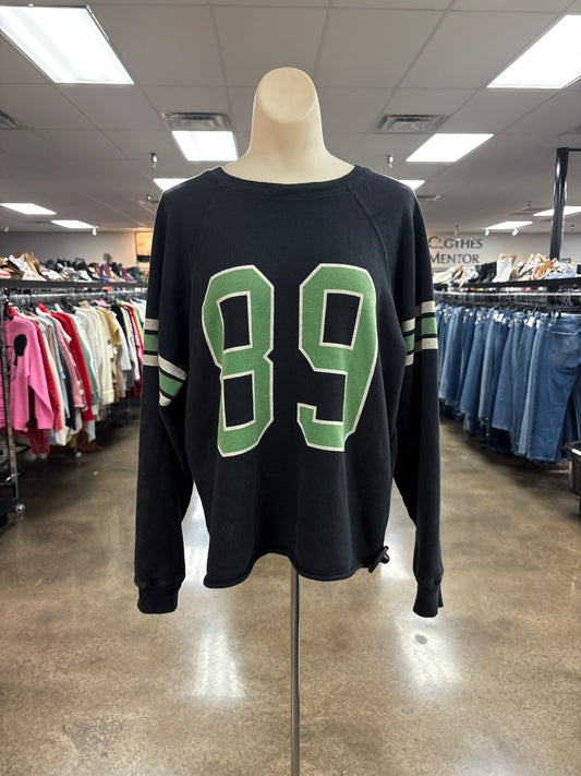 Sweatshirt Crewneck By Retro In Black, Size:S