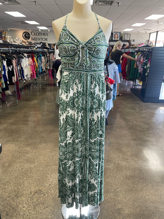 Dress Casual Maxi By Moulinette Soeurs In Green & White, Size:M