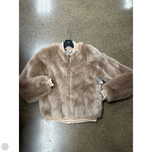 Jacket Faux Fur & Sherpa By Mother In Tan, Size: S
