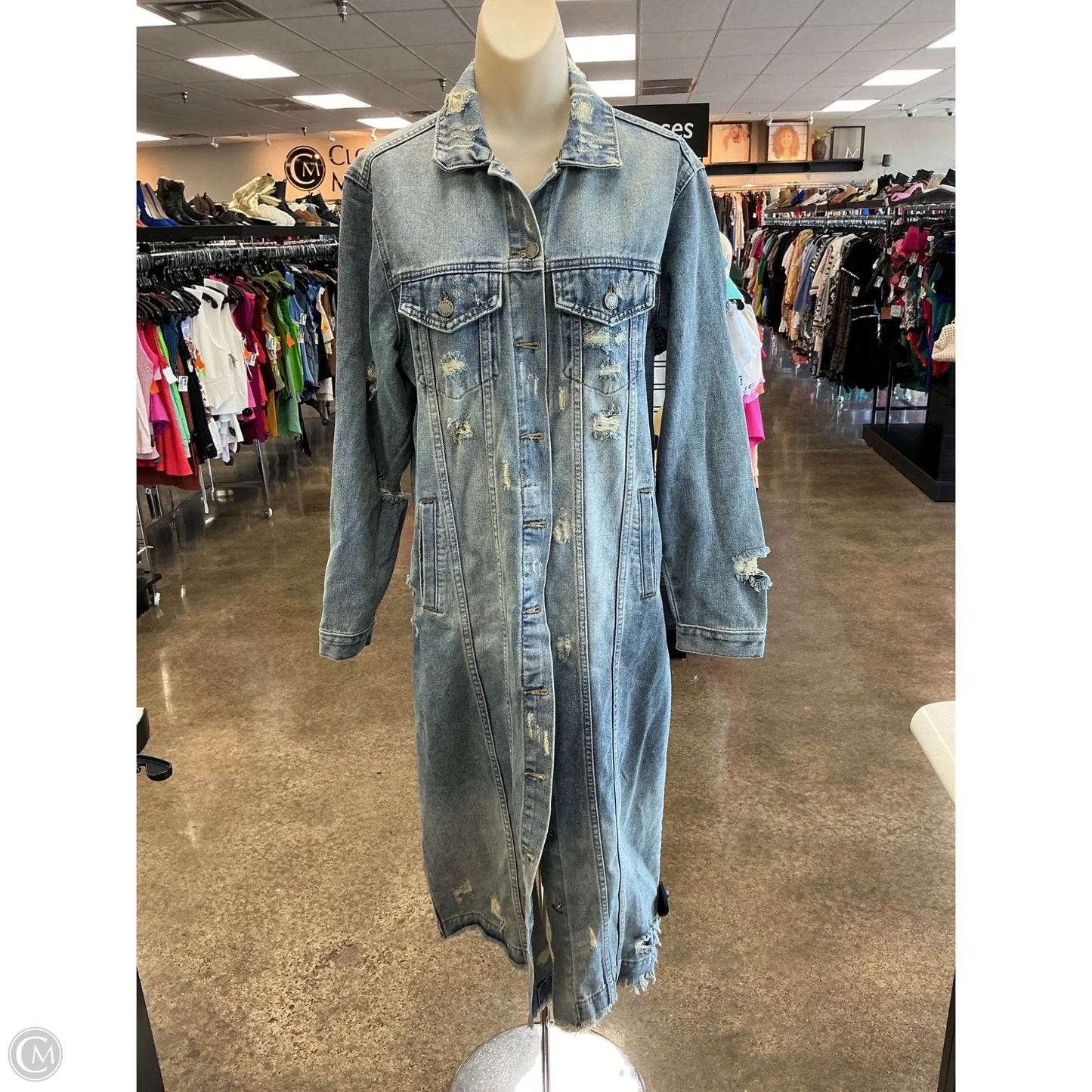 Jacket Denim By Veveret In Blue, Size: S