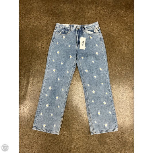 Jeans Wide Leg By Clothes Mentor In Blue Denim, Size: 8