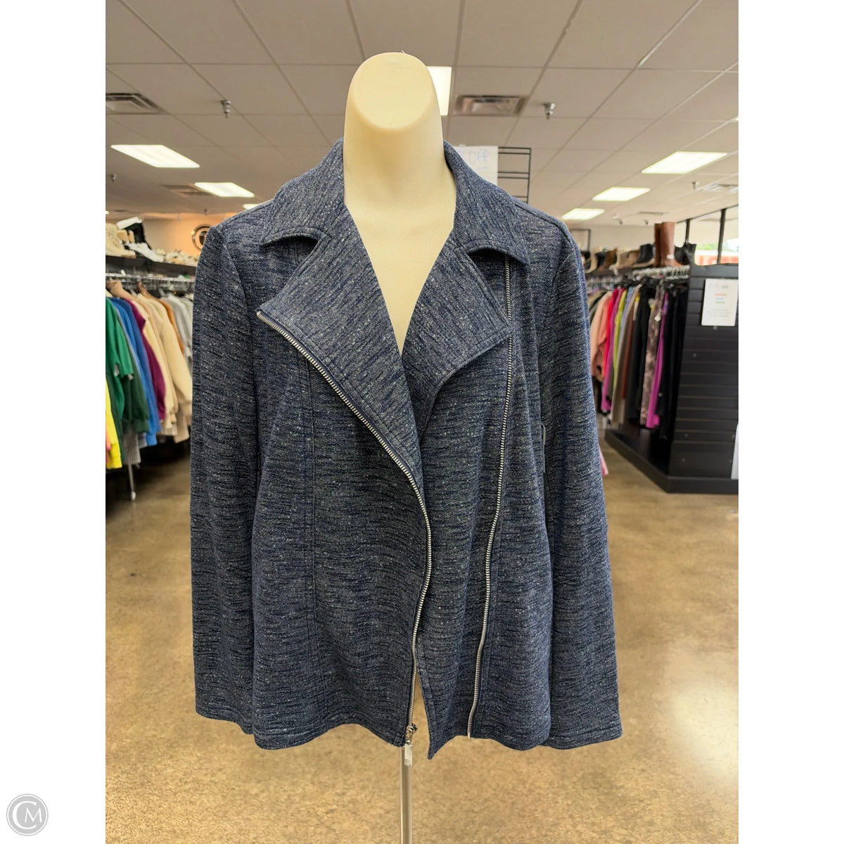 Jacket Other By Chicos In Blue, Size: M