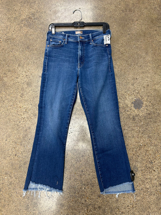 Jeans Cropped By Mother In Blue Denim, Size: 6