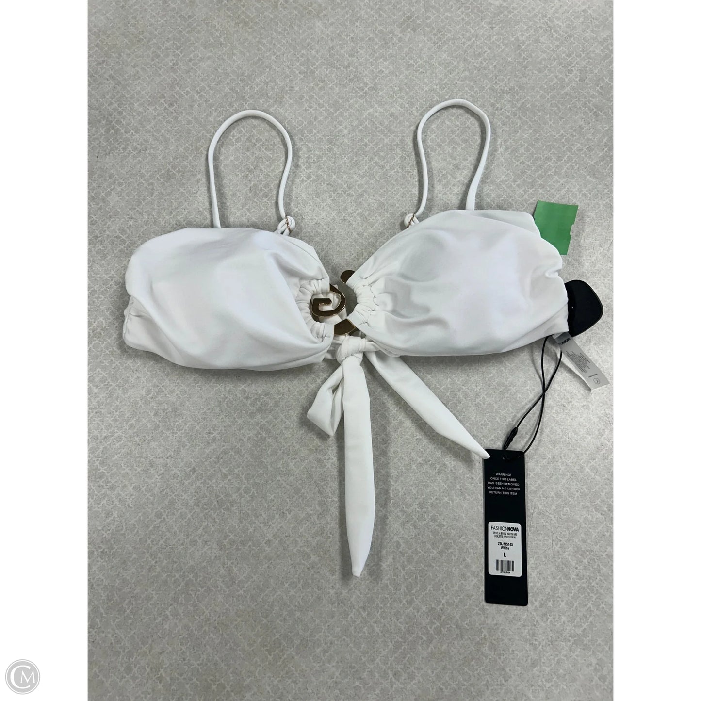 Swimsuit 2pc By Fashion Nova In White, Size: L