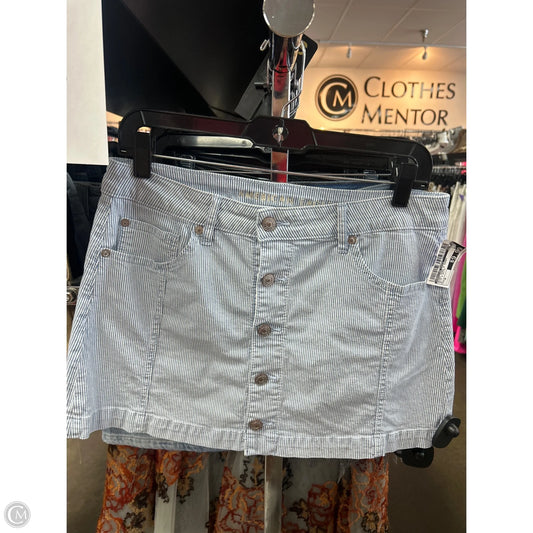 Skirt Mini & Short By American Eagle In Blue & White, Size: 6
