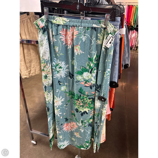 Skirt Maxi By H&m In Green, Size: L