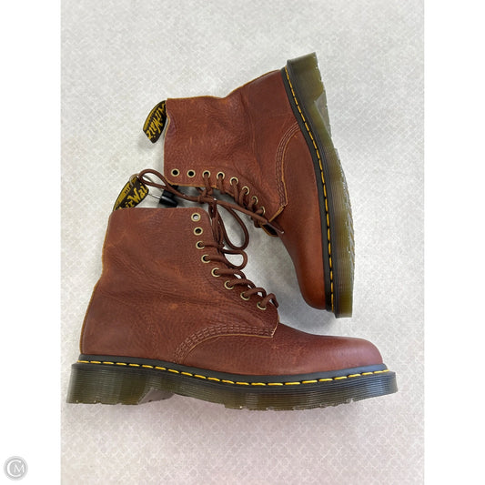 Boots Combat By Dr Martens In Brown, Size: 9