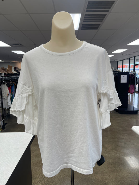 Top Short Sleeve Basic By Saks Fifth Avenue  Size: Xs