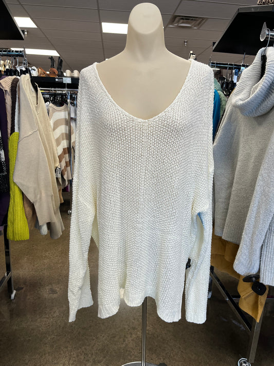 Sweater By Easel In Cream, Size: L