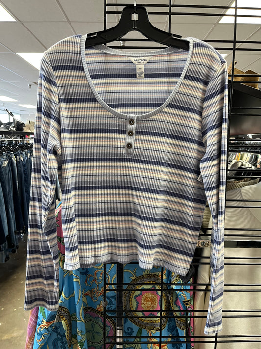 Top Long Sleeve By Arizona In Blue, Size: Xxl