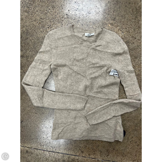 Sweater Cashmere By Adrienne Vittadini In Taupe, Size: M