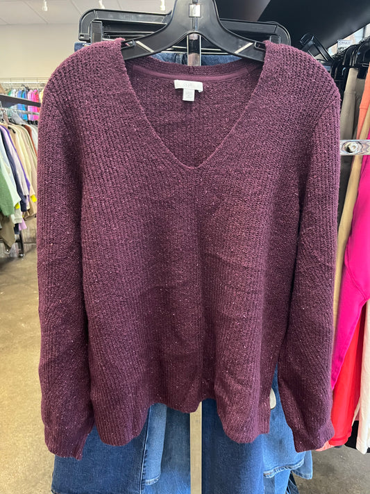 Sweater By J. Jill In Purple, Size: Mp