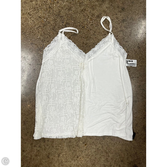 Top Sleeveless By Pol In White, Size: S